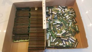 12 Lbs Of Mixed Gold Fingered Memory/ram For Scrap Gold Recovery