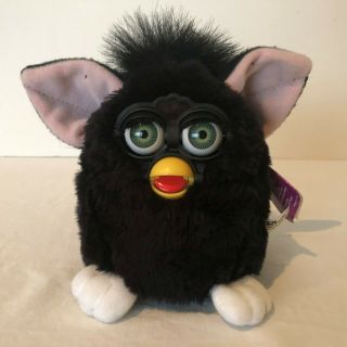 Furby Vintage 1998 Tiger Electronics Black With Tag Non Repair