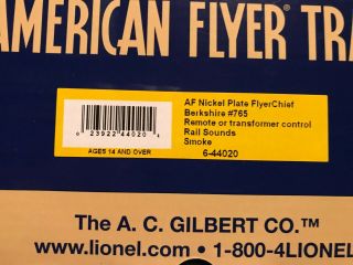 American Flyer 6 - 44020 Nickle Plate Berkshire,