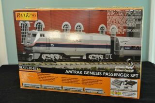 Mth 30 - 4230 - 1 Amtrak Genesis R - T - R Amfleet Passenger Set W/ Proto - Sound 3.  0