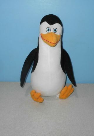 The Penguins Of Madagascar 14 " Dreamworks Toy Factory Plush Penguin Kowalski