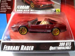 Hot Wheels Ferrari Racer 308 GTS Quattrovalvole Car Toy Vehicle Diecast,  Sticke 3