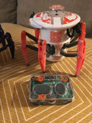 (2) HEXBUG Battle Spider,  Orange & Blue RC Battle Bot Spider,  Remote Control 3