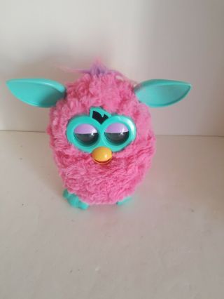 Furby Boom Hasbro 2012 Pink Turquoise Talking Electronic Toy -
