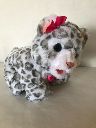 Fur Real Flurry My Baby Snow Leopard Interactive Plush