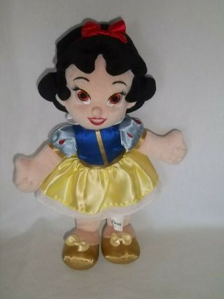 Walt Disney Parks 12 " Plush Snow White Doll And Seven Dwarfs Stuffed Animal Toy