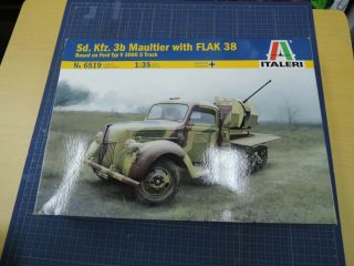 Italeri 1/35 Sd.  Kfz.  3b Maultier With Flak 38 With Bonus Kit