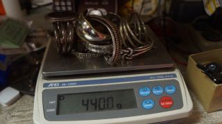 440 Grams Sterling Silver Scrap Or Wear Resell Bracelets Rings Chains 925 Silver