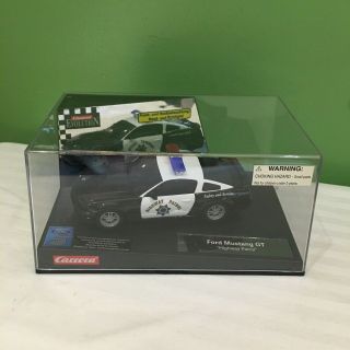 Carrera Ford Mustang Gt Highway Patrol 1/32 Scale Car In Case Ships