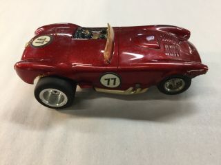 Vtg 1960`s Unique Engineering Ac Cobra Roadster 1/24 Slot Car Red