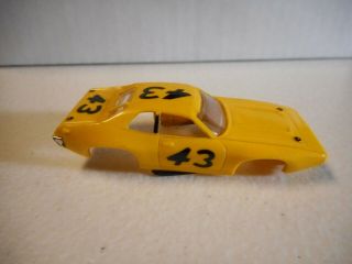 Aurora Afx Solid Yellow Petty Plymouth Roadrunner Stock Car Body