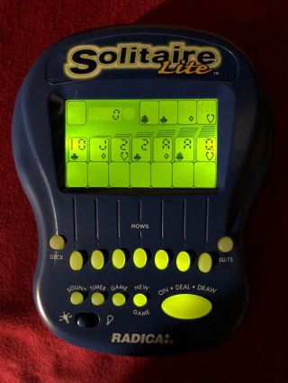Radica: Solitaire Lite Hand Held Game Pre - Owned