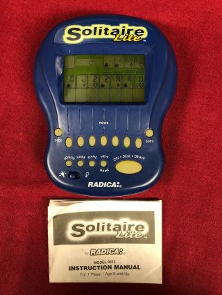 Radica: SOLITAIRE LITE Hand Held Game Pre - Owned 2