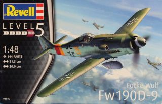 Revell 1:48 Focke Wulf Fw - 190 D - 9 Plastic Aircraft Model Kit 03930u