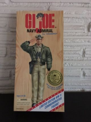 1996 Gi Joe Navy Admiral Wwii 50th Anniversary 12 " Figure