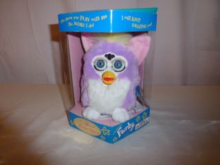 Furby Vintage 1998 Limited Edition Purple Pink White Box Model 70 - 884