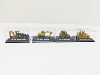 Norscot Mini Caterpillar Diecast Vehicles 420e 315c 906 D5g Scale 1/87 Set Of 4