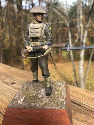 Painted 120mm 1:16 Wwi British Infantryman Metal Figure