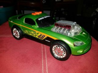 Vintage 9 " Toy State Road Rippers Dodge Viper Green Circa 1996