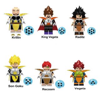 Dragon Ball Z Goku Vegeta Rare Raditz Recoom Figure Block Building Toy For Kids