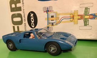 Cox Ford Gt 1/24 Slot Car And Box
