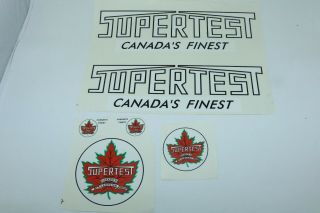 Minnitoy (otaco) Supertest Tanker Truck Decal Set - Canada - Pressed Steel