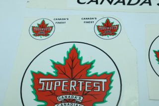 Minnitoy (Otaco) Supertest Tanker Truck decal set - Canada - Pressed Steel 2