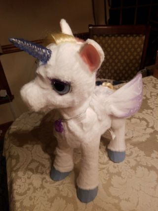 Furreal Friends My Magical Unicorn Starlily Interactive Horse Wings Pet Plush