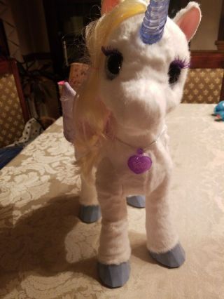 FurReal Friends My Magical Unicorn StarLily Interactive Horse Wings Pet Plush 3
