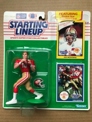 1990 Kenner Starting Lineup NFL HOFers Joe Montana Dan Marino SLU ' S Near 2