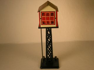 Marx 413a,  Switchman Tower,  9.  25 " Tall,  All Metal (in)