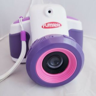 Playskool Showcam 2 - In - 1 Digital Camera And Projector Hasbro White Purple