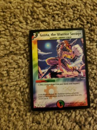 Gonta,  The Warrior Savage Duel Masters Dm - 10 Shockwaves Of The Shattered R