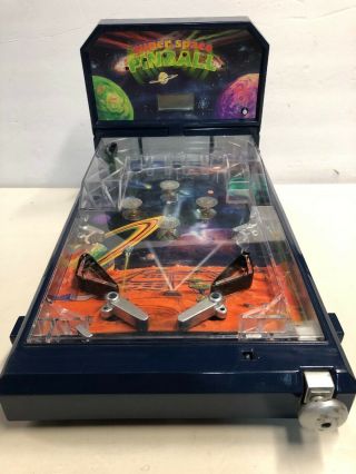 Vintage Everbright Space Tabletop Pinball Game Good S10