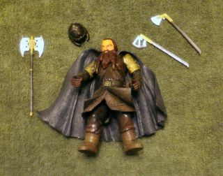 Loose Complete Lord Of The Rings Action Figure Gimli From Pelennor Fields