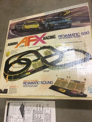 Aurora Afc Revmatic 500 With Revmatic Sound Electronic Ho Scale Racing Set