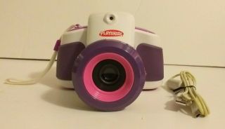 Playskool Showcam 2 In 1 Camera/projector Purple White A5257 With Usb Cable