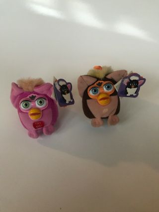 Vintage Furby Talking Keychains From 1999 - With Tags