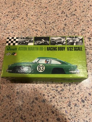 Vintage Aston Martin Db5 1/32 Scale Revell Slot Car Racing Body Kit W/ Box