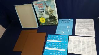 Wooden Ships & Iron Men Strategy Naval War Game Avalon Hill 100 Unpunched Vg