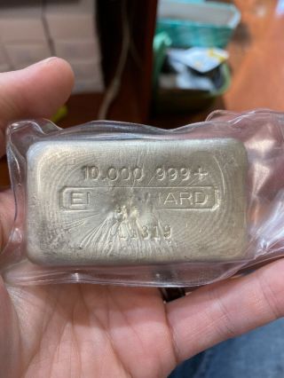 Engelhard 10 Oz Silver Bar - Hand Poured.  999 Serial 11319