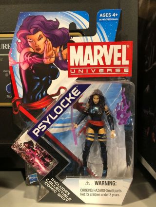 Marvel Universe 3.  75 Psylocke On Card