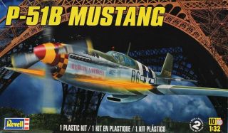 Revell 1:32 P - 51 B Mustang Plastic Aircraft Model Kit 5535u