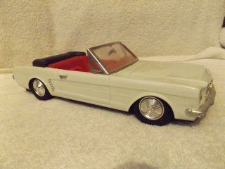 Vintage Diecast - - 1965 Ford Mustang Convertible - - 1/18 Scale - - 11 1/2 " Long - -