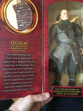 Toybiz Lord Of The Rings The Two Towers Legolas Large Doll Action Figure