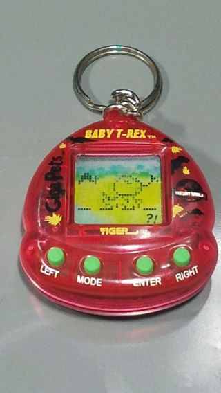 Giga Pets Baby T - Rex Tiger Electronic Keychain -