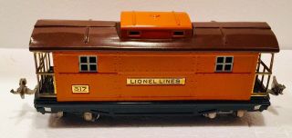 Vintage Lionel Lines 817 Orange/brown Caboose O Scale,  Repaint,  No Box