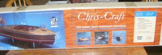 Dumas Boats Chris Craft Mahogany 1940 Runabout 1234 Wooden Model Kit 1/8 28.  5 "