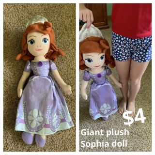 Giant Sophia The First Plush Doll 28 Inches Tall