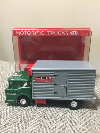 Vintage 1960 ' s Chevy Box Truck Slot Car 1/32 Scale Motorific Trucks By Ideal 2